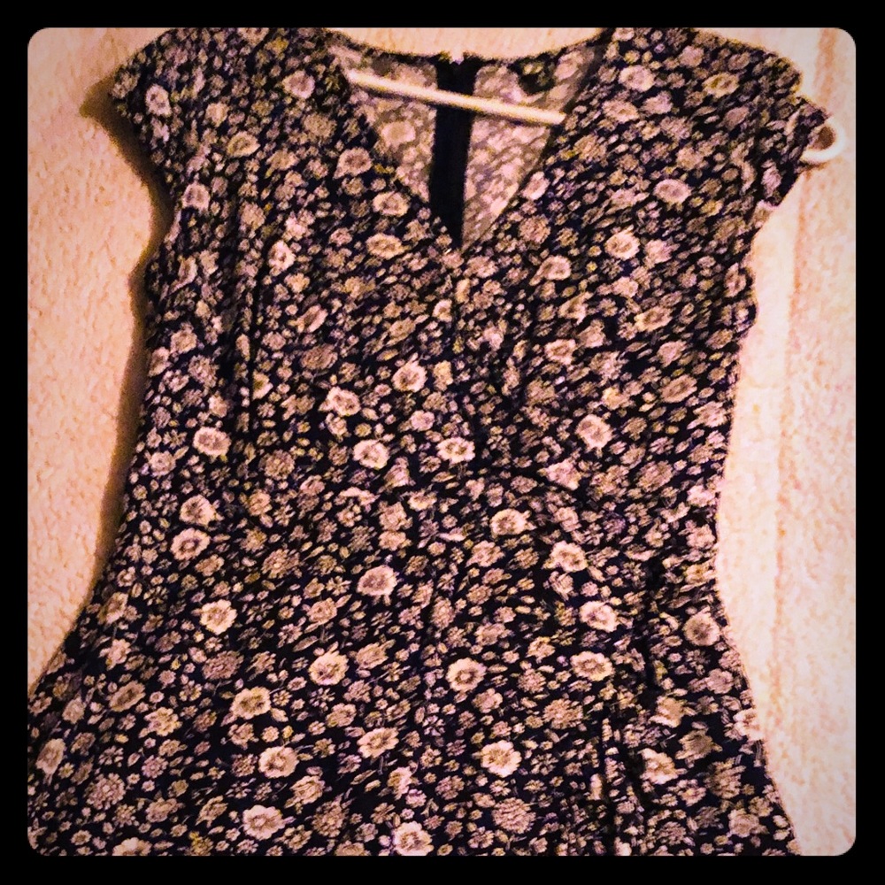 Jcrew Blue & white flower dress